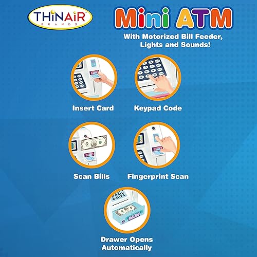 Miniatura 5 de Alcancía de ahorro de cajero automático preescolar, luz y sonido, para niños pequeños