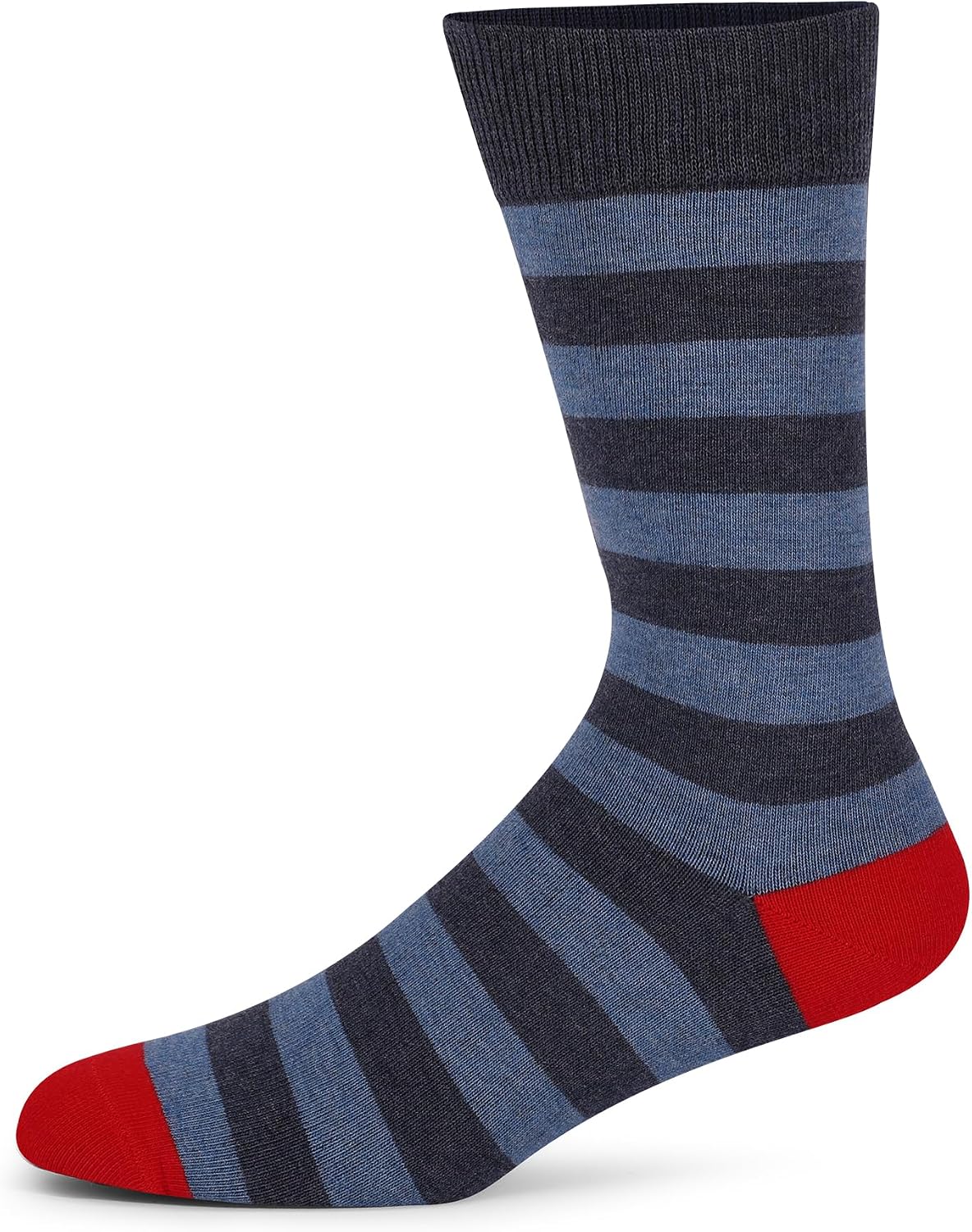 Mr.Ant Men's Colorful Striped Crew Socks, Casual Cotton Dress Socks, Stylish Everyday Socks for Work, Business & Casual Wear