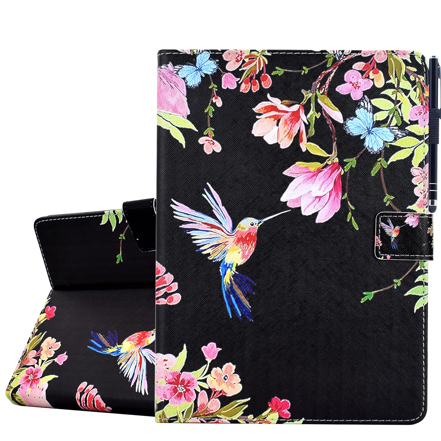 KEROM Case for Samsung Galaxy Tab A11+ Plus/A9+ Plus 11 Inch 2026/2024, Cute PU Leather Stand Protective Cover for Galaxy Tab A11+/A9+ Tablet, Auto