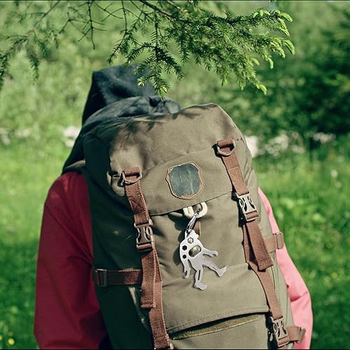 Miniatura 5 de Tool-a-Long - Mosquetones multiherramienta para senderismo, kayak, campamento, viajes y supervivencia al aire libre (llavero abrebotellas de