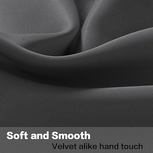 Miniatura 4 de H.VERSAILTEX - Cenefa de cortina opaca para ventanas de cocina, sala de estarbaño, para protección de la privacidad y decoración, con bolsillo para