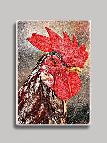 Gallo Retrato Imán para nevera disponible en Yaxa Guatemala