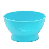 Vista 3 de green sprouts Tazón de alimentación hecho de silicona transiciones suavemente bebé a puré de alimentos fácil de sostener, duradero, irrompible