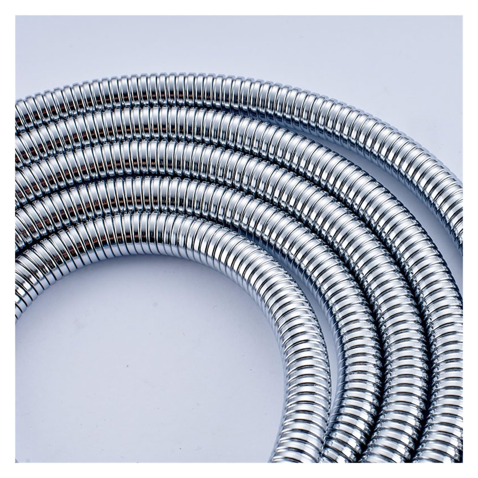 Manguera de ducha de acero inoxidable antitorsión for baño, tubería de agua de ducha cromada Flexible de 3 m/118 "