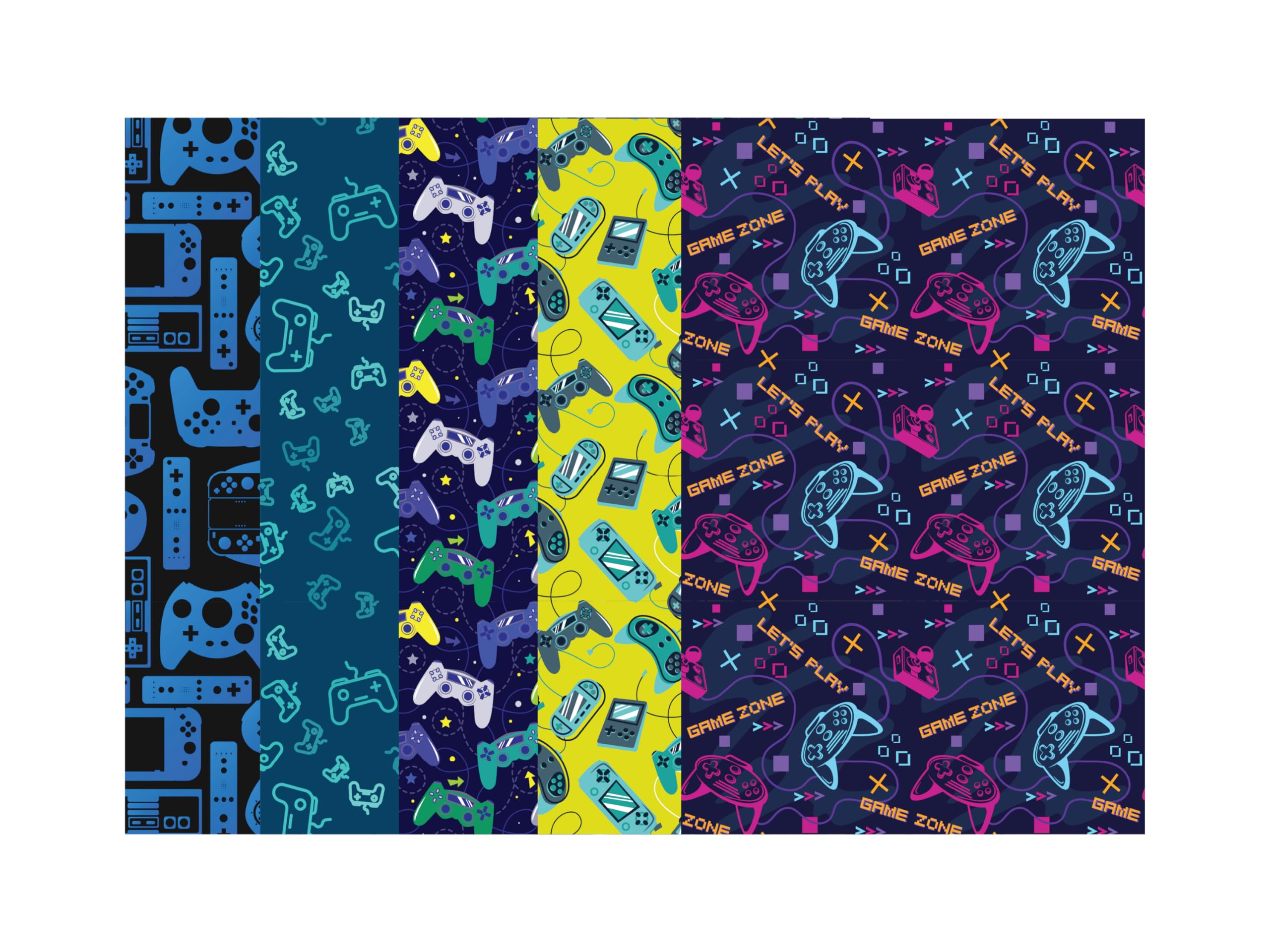 Medical Tape for Nasogastric or Oxygen Tube Uncut Adhesive Tape 5-Count Gamer Variety Pack (4 inch x 3 inch) | Glucomart Tubie Tape