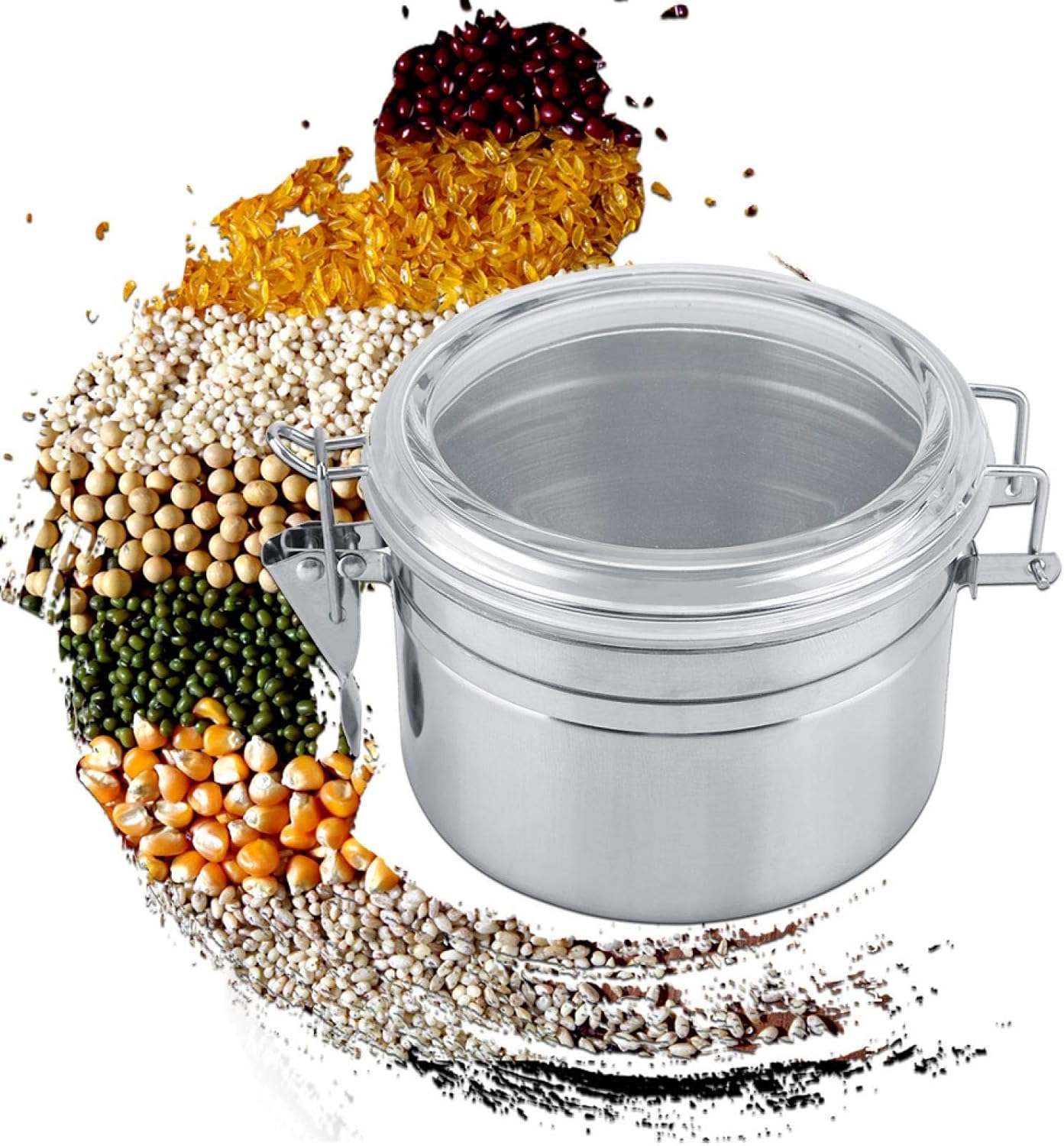 Joyzan Stainless Steel Coffee Canister, Airtight Bean Storage Container