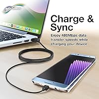 Vista 4 de BoxWave Cable compatible con Fujifilm FinePix S8600 - Cable DirectSync, carga duradera y sincronización