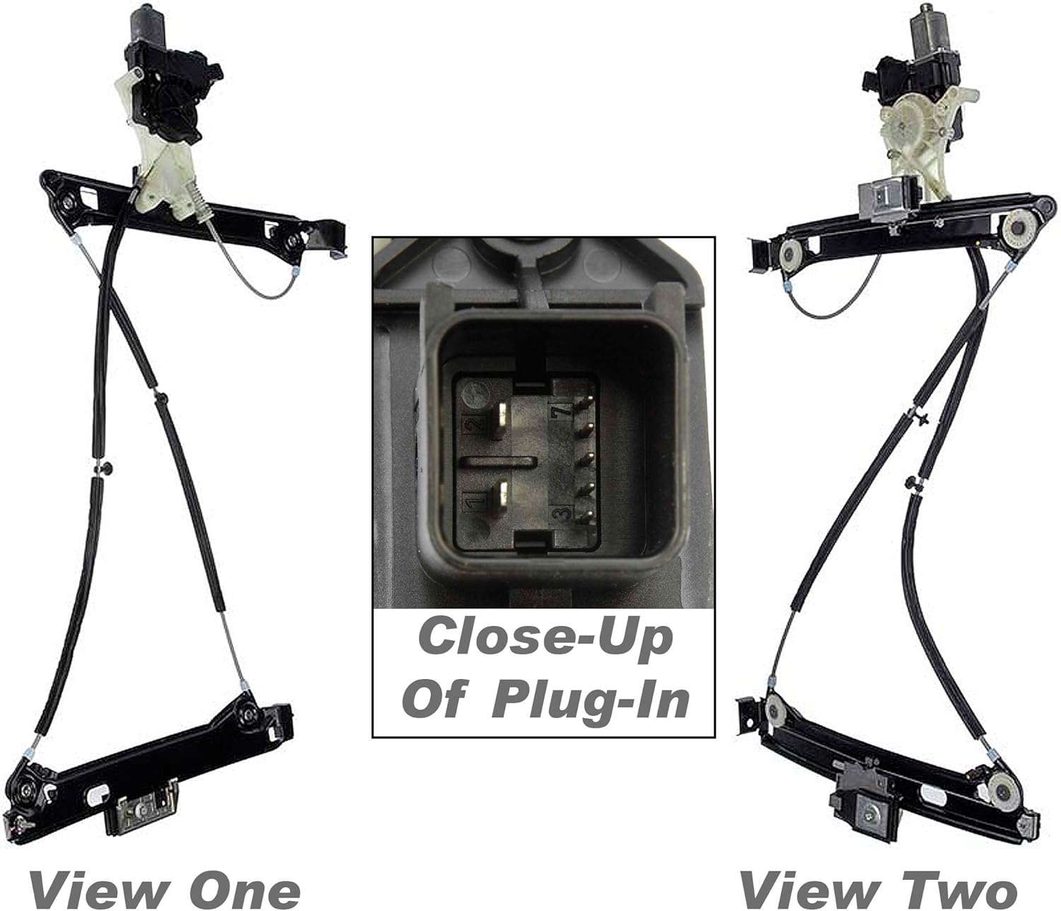 APDTY 862343 Power Window Regulator and Motor Assembly(Fits 2010-2011 Chevy Camaro) Front Left/Driver Side,Plug & Play – No Wire Splicing Necessary,Replaces Factory OEM Part Number(s)- 92249759