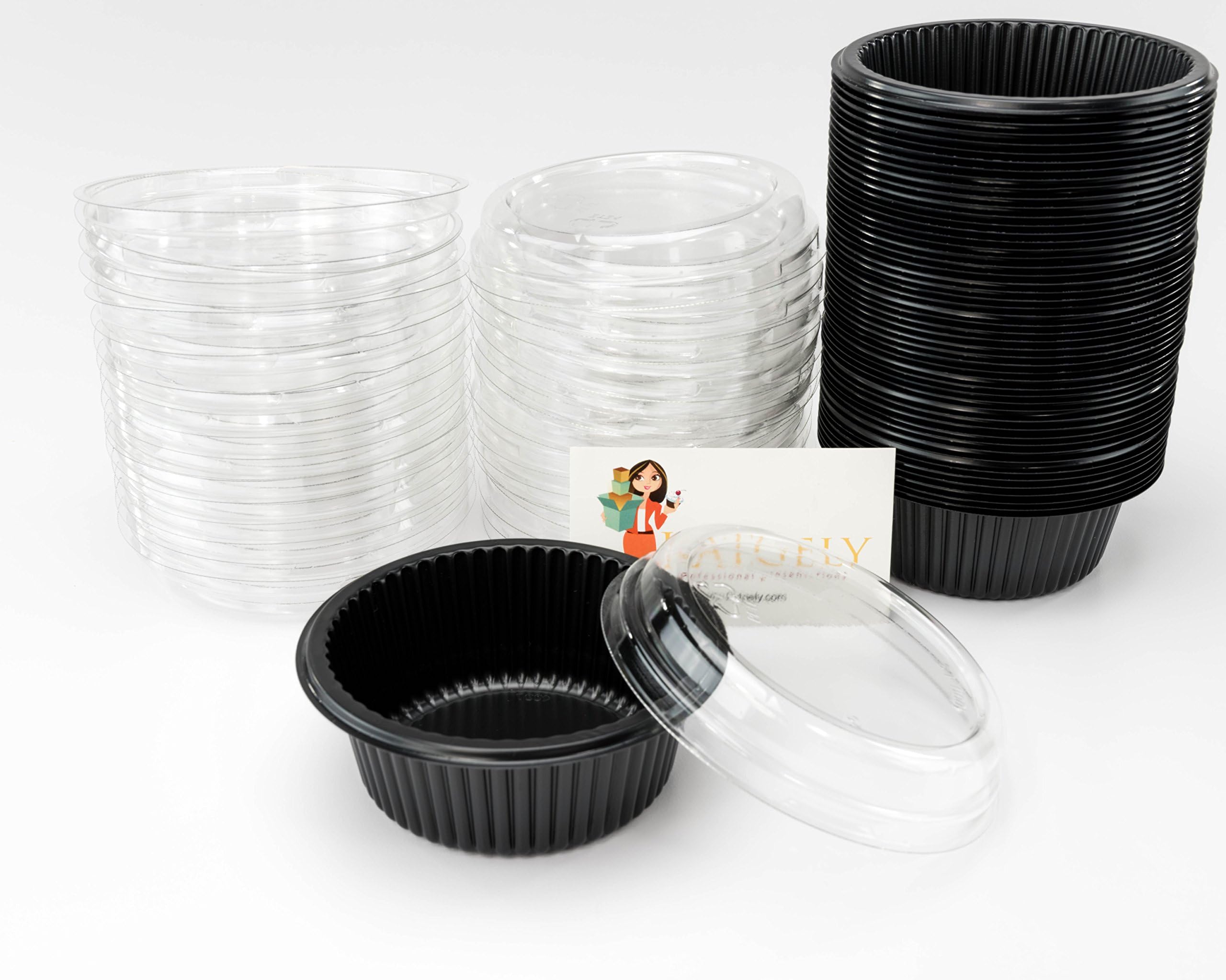 Katgely 7 oz Bakeable Cup with Lid (Pack of 50)