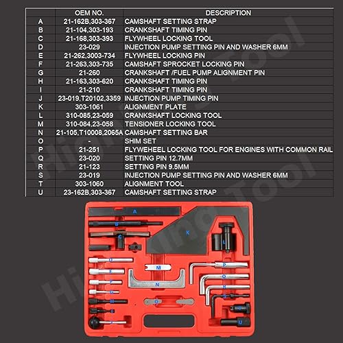 Miniatura 4 de Highking Tool Compatible con la herramienta de sincronización del motor de alineación del árbol de levas, Ford Mazda 2.0 2.3
