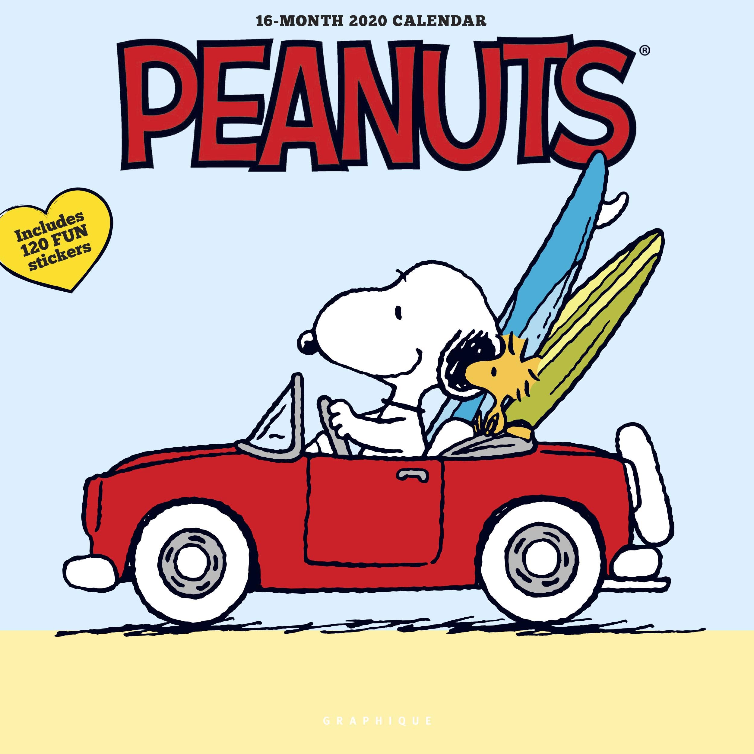 Peanuts 2020 Calendar Calendar – Wall Calendar, 15 July 2019