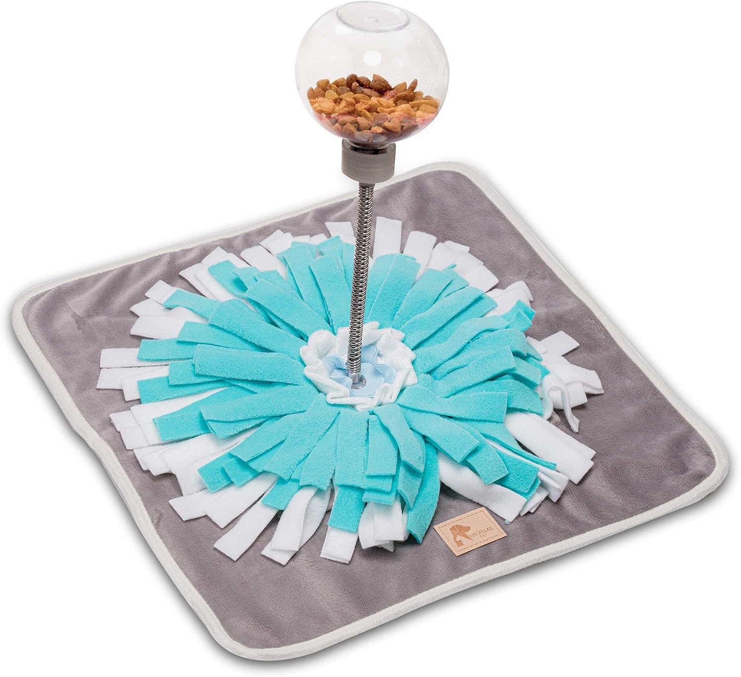 DEOPLLAE Snuffle Mat (Premium Mat with Treat Ball) Interactive Dog Toy for Pet Enrichment - Puzzle Feeder for Exercise and Stress Relief…