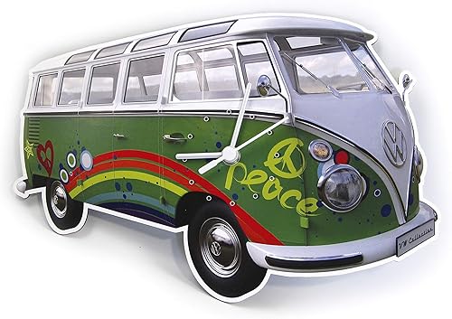 BRISA VW Collection - Reloj de pared para taller de Volkswagen, diseño de autobús T1 (pazmulticolor)