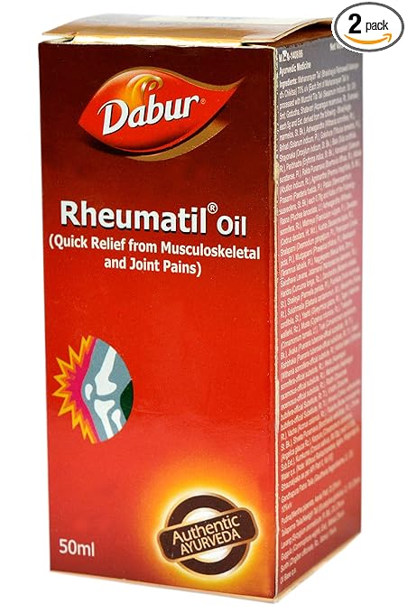 Dabur Ayurvedic Rheumatil Oil - 50Ml (Pack Of 2)