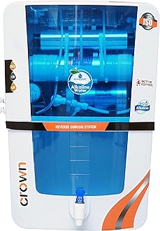 Aquadpure RO+UV Water Purifier with Bio Alkaline and Aqua Copper Infuser Technology | RO + UV + UF + Bio Alkaline + Copper+ TDS Control, 12 LPH Output, 12L Storage, Blue