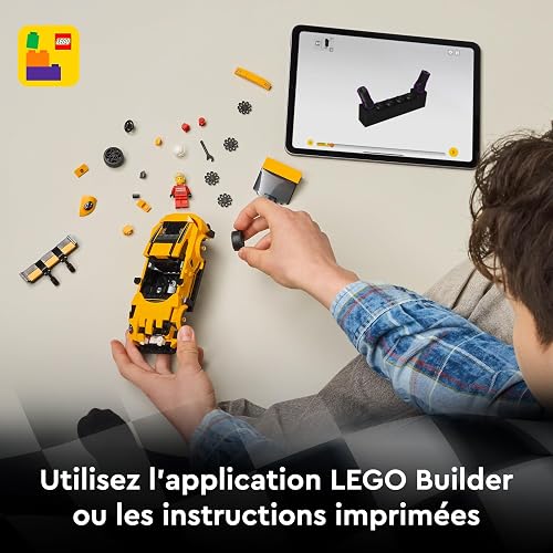 LEGO Speed Champions Supercar Porsche 911 GT3 RS - Jouet Voiture - Maquette à Construire avec Minifigurine de Pilote - Idée de Cadeau d'anniversaire pour Garçon dès 9 Ans 77239 - 6