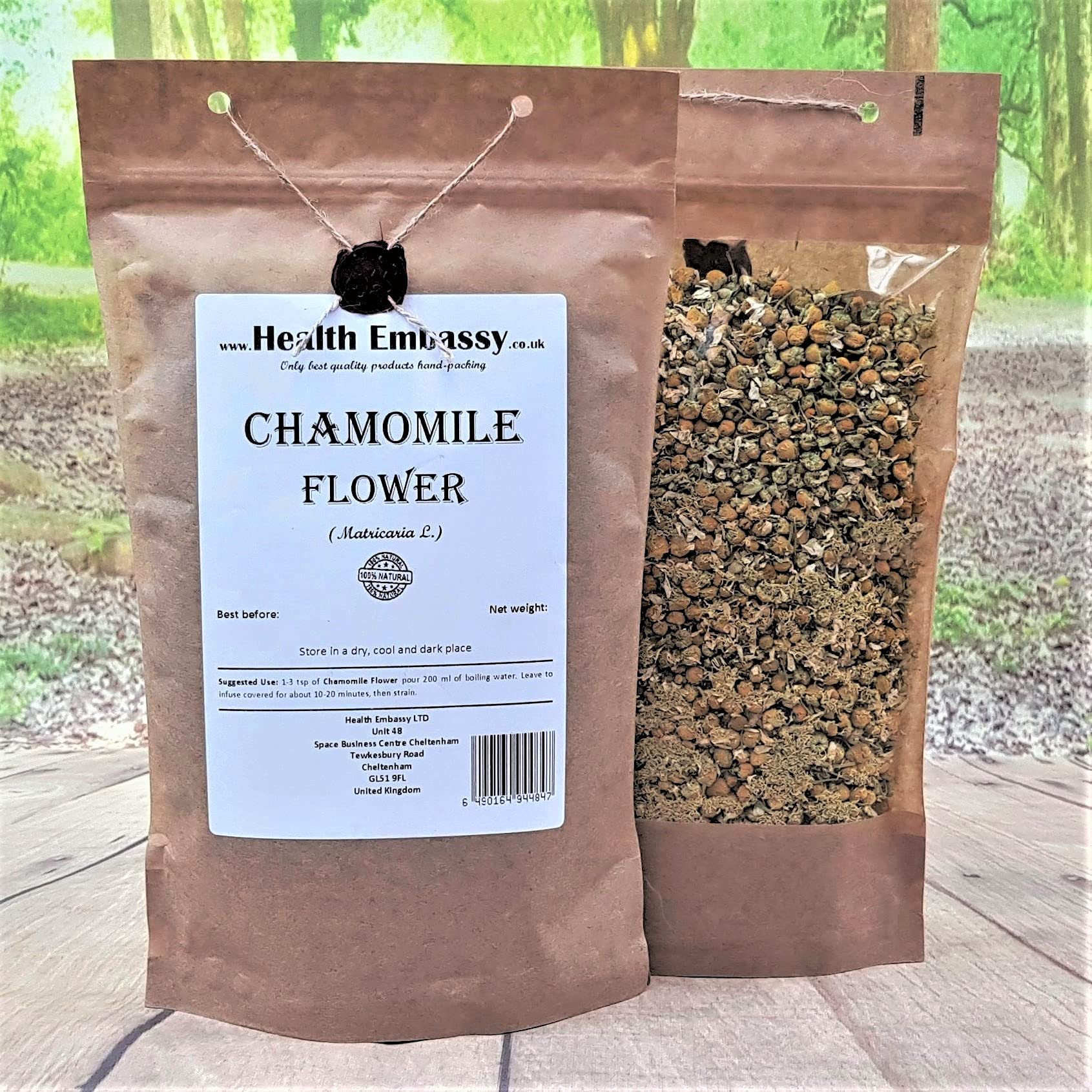 Health Embassy Fleur de Camomille Tisane | Matricaria L | Chamomile Flower (50g)