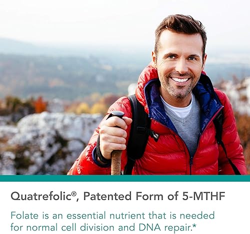 Miniatura 3 de Nutricology QuatreActiv Suplemento de folato - Metilfolato, 5-MTHF, soporte de metilación, cuatrefólico, cápsulas vegetarianas - 90 unidades