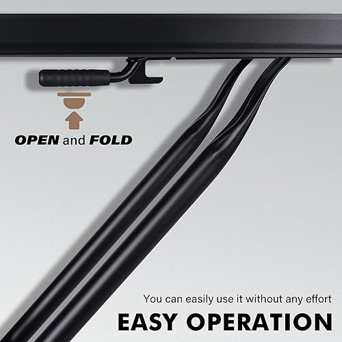 Miniatura 4 de Tabla de planchar de tamaño completo, tabla de hierro de construcción de metal con cubierta acolchada extra gruesa y resistente, estructura estable,