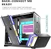KEDIERS PC Case - Pre-Installed 5 Fans ATX Mid Tower Gaming Case Computer Case with Opening Tempered Glass Side Panel Black G500