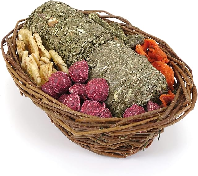 Rosewood,Natural Naturals Willow Treat Basket, NEW INGREDIENTS, for Small Animals