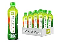 Vista 5 de ALO Aloe Vera Juice Drink ALLURE - Mangosteen + Mango 16.9 fl oz, Pack of 12 Plant-Based Drink with Real Aloe Pulp