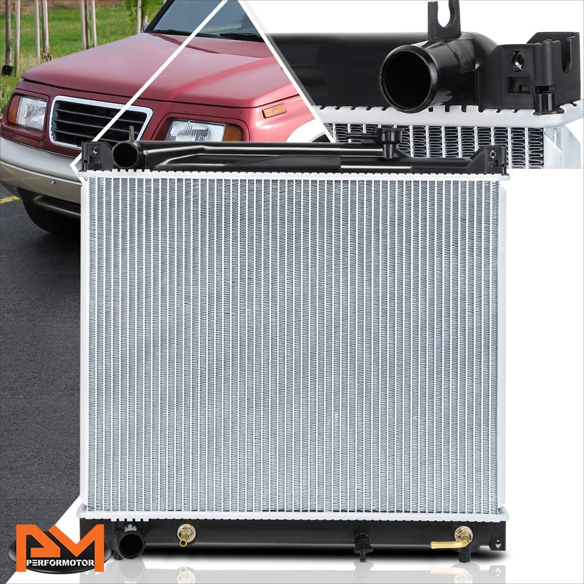 DPI-2087 OE Factory Style Aluminum Core Radiator Compatible with 96-04 Suzuki Sidekick/Grand Vitara AT