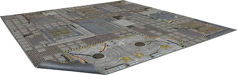 Terrain Frontier Game Mat 3x3 - Neoprene Playmat for 40k, Necromunda, Fallout, Marvel: Crisis Protocol