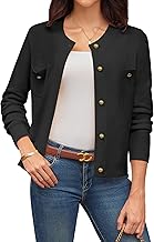 GRACE KARIN Women's Cardigans Long Sleeve Buttons Lightweight Knit Sweater Office Party Cardigans with Pockets