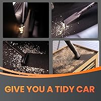 Vista 6 de Giraffe Tools Grandstorm Retractable Vacuum with 30 FT Hose Anti-Kink, Wall-Mounted Vacuum Cleaner with 6 Nozzles for Garage Detailing Remote