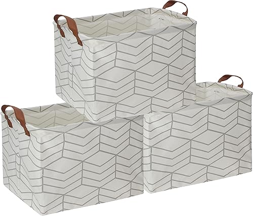 HIYAGON- Caja rectangular de almacenamiento, canasta para bebés, niños y mascotas, de tela, plegable, para organizar juguetes, canasta de cuarto de