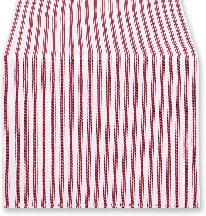 SUVA - Tapis Tissé à Rayures Rouge 160x230