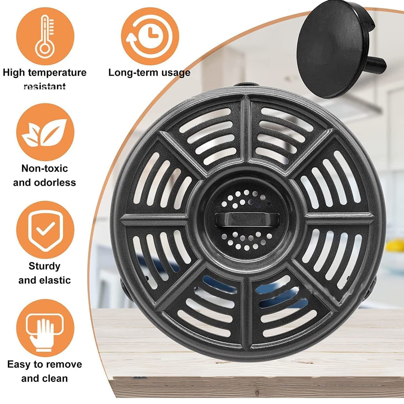 Lot De 8 Pieds En Silicone Pour Friteuse à Air - Compatibles Avec La Plupart Des Modèles - Résistants à La Chaleur Et Stables