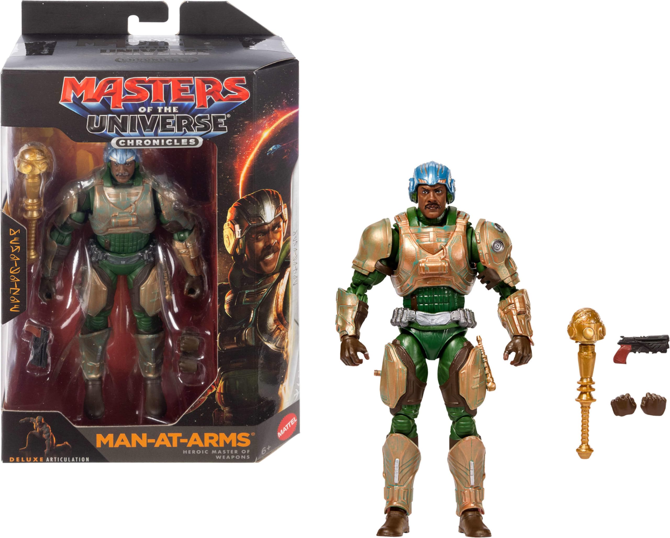 Photo 1 of Masters of the Universe Action Figure Chronicles Man-At-Arms, 6.5 Inch Scale 2026 Movie Accurate, 30 Points Articulation