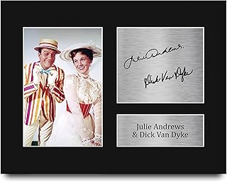 Julie Andrews & Dick Van Dyke Mary Poppins Gifts Printed Signed Autograph Picture for Movie Memorabilia Fans - US Letter Size