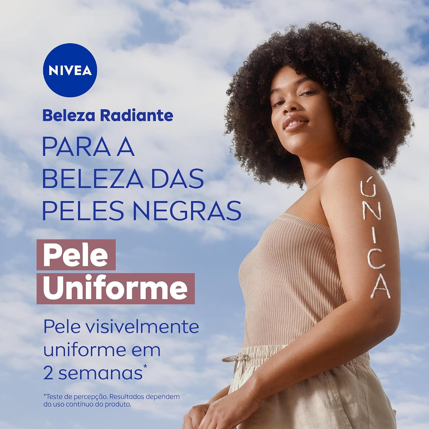 NIVEA Hidratante Corporal Beleza Radiante Pele Uniforme 200ml - Para a beleza da pele negra, uniformiza o tom da pele em 2 semanas e repara as áreas ressecadas, com vitamina C NIVEA Hidratante Corporal Beleza Radiante Pele Uniforme 200ml - Para a beleza da pele negra, uniformiza o tom da pele em 2 semanas e repara as áreas ressecadas, com vitamina C