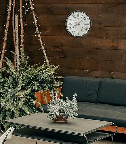 Miniatura 5 de Seiko QXA797KLH Reloj de pared resistente a salpicaduras, negro, 20 pulgadas