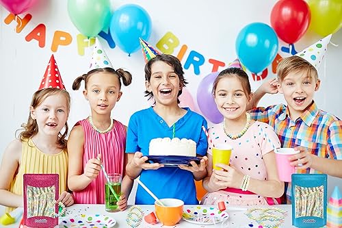 Miniatura 9 de Pulsera elástica y collar de caramelo, caramelo multicolor de frutas para niños y recuerdos de fiesta, envueltos individualmente (paquete de 24