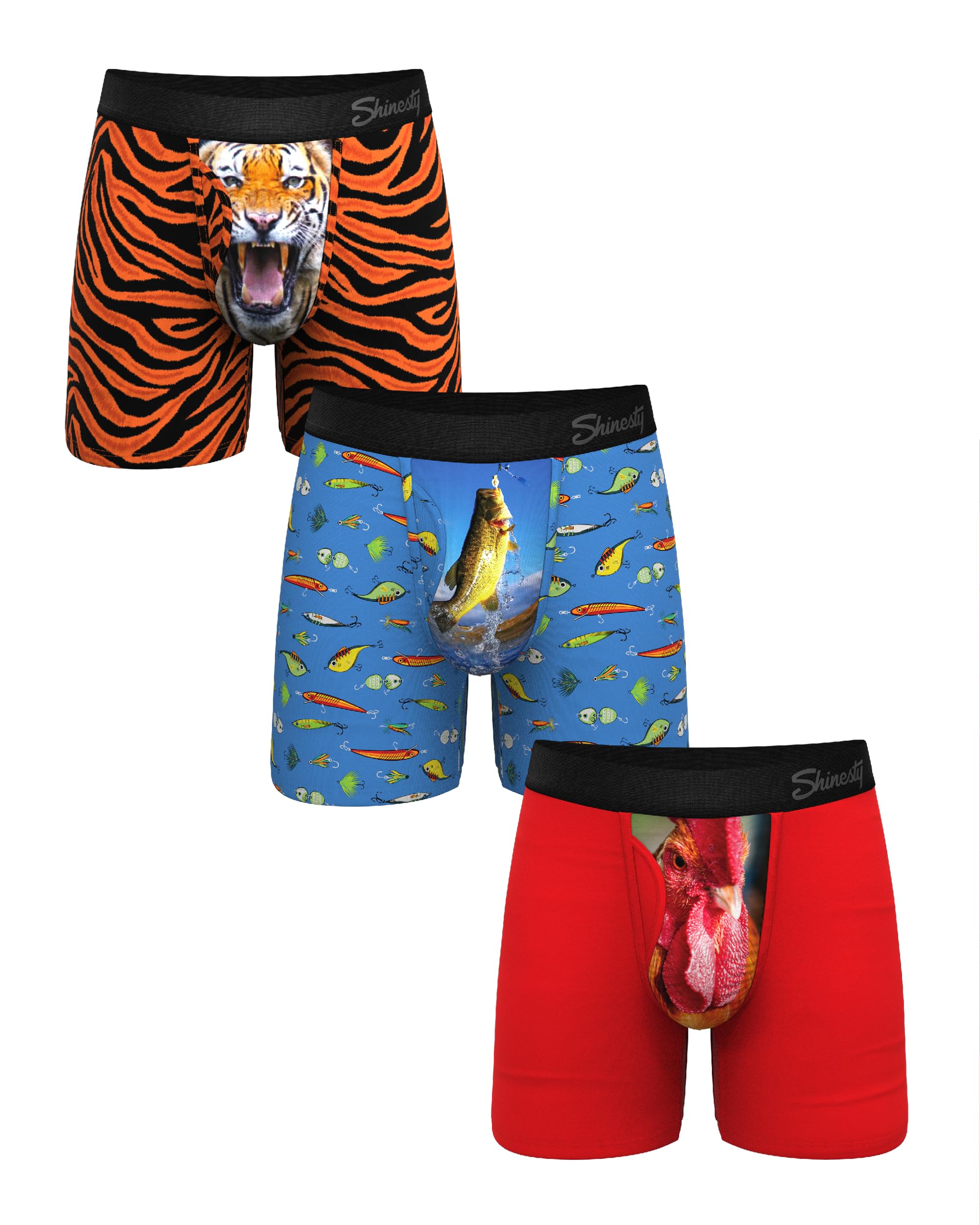 Shinesty Hammock Support Mens Boxer Briefs with Pouch