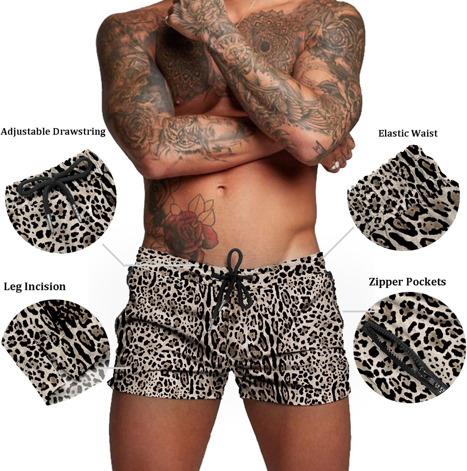 COOFANDY Men's Swim Trunk Quick Dry Swimwear Mesh Lining Bathing Suit Swimsuit Board Beach Sport Short - Image 3