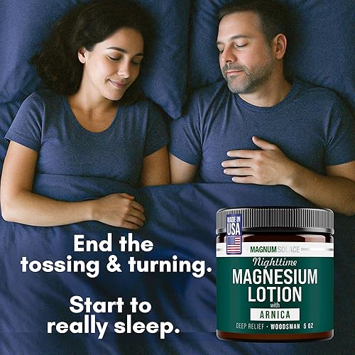 Vista 5 de Loción nocturna de magnesio con árnica – Alivio calmante y relajación, magnesio altamente concentrado para músculos y articulaciones – Aplicar
