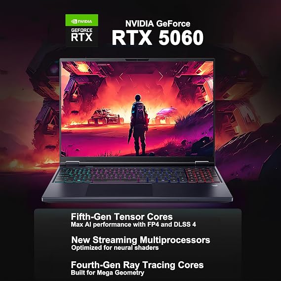 Acer Predator Helios Neo 16S AI Gaming Laptop 16 2560x1600 OLED 240Hz (100% DCI-P3 G-SYNC) Intel 24-core Ultra 9 275HX 16GB DDR5 2TB SSD GeForce RTX 5060 GDDR7 (Up to 572 AI Tops) Win11Pro ICP Hub