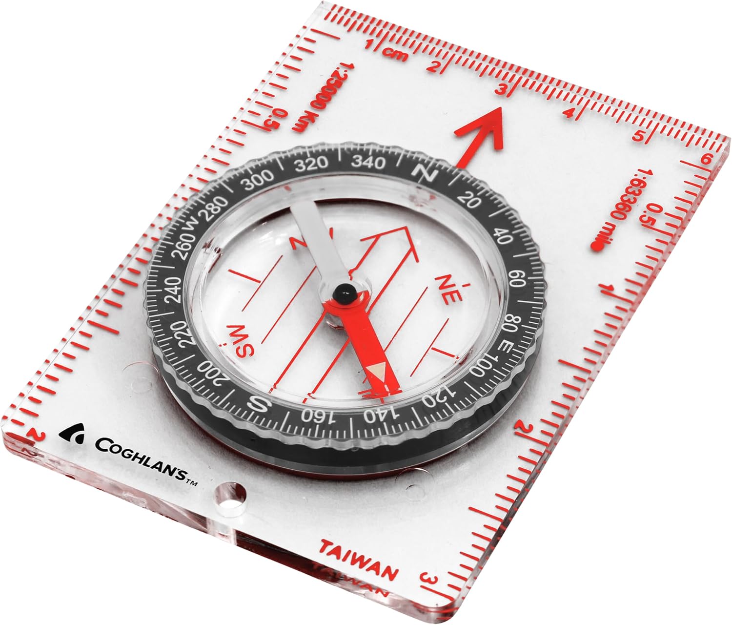 Coghlan's Compass – for Hiking, Camping, Survival & Orienteering – Map, Deluxe Map, Lensatic, Liquid-Filled, Pocket, Wrist, Trail, Carabiner, Pin-On & LED Navigation Tools