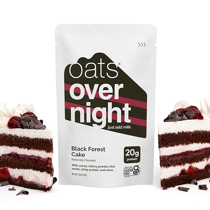 Oats Overnight Black Forrest Cake - Avena Nocturna con 20g de Proteína de Suero (Pack de 8) miniatura 7