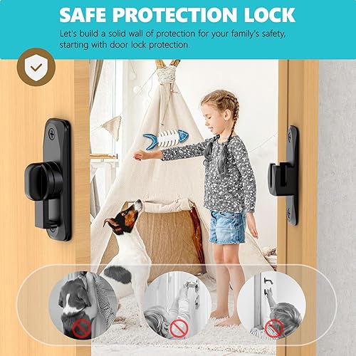 Miniatura 4 de Cerradura de puerta corrediza de granero y herrajes de cierre de 90180 grados, cerradura de puerta pequeña de aleación de zinc para armario, baño,