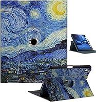 Vista 1 de Funda Giratoria para iPad Air de 6ª/5ª/4ª Generación (2024/2022/2020), Funda para iPad con Soporte para Lápiz - Cubierta de Soporte de Visualización