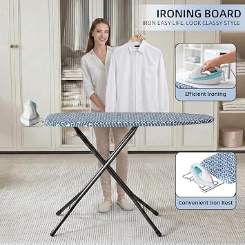 APEXCHASER Foldable Ironing Board Full Size 43x13, 7level Height Adjustable