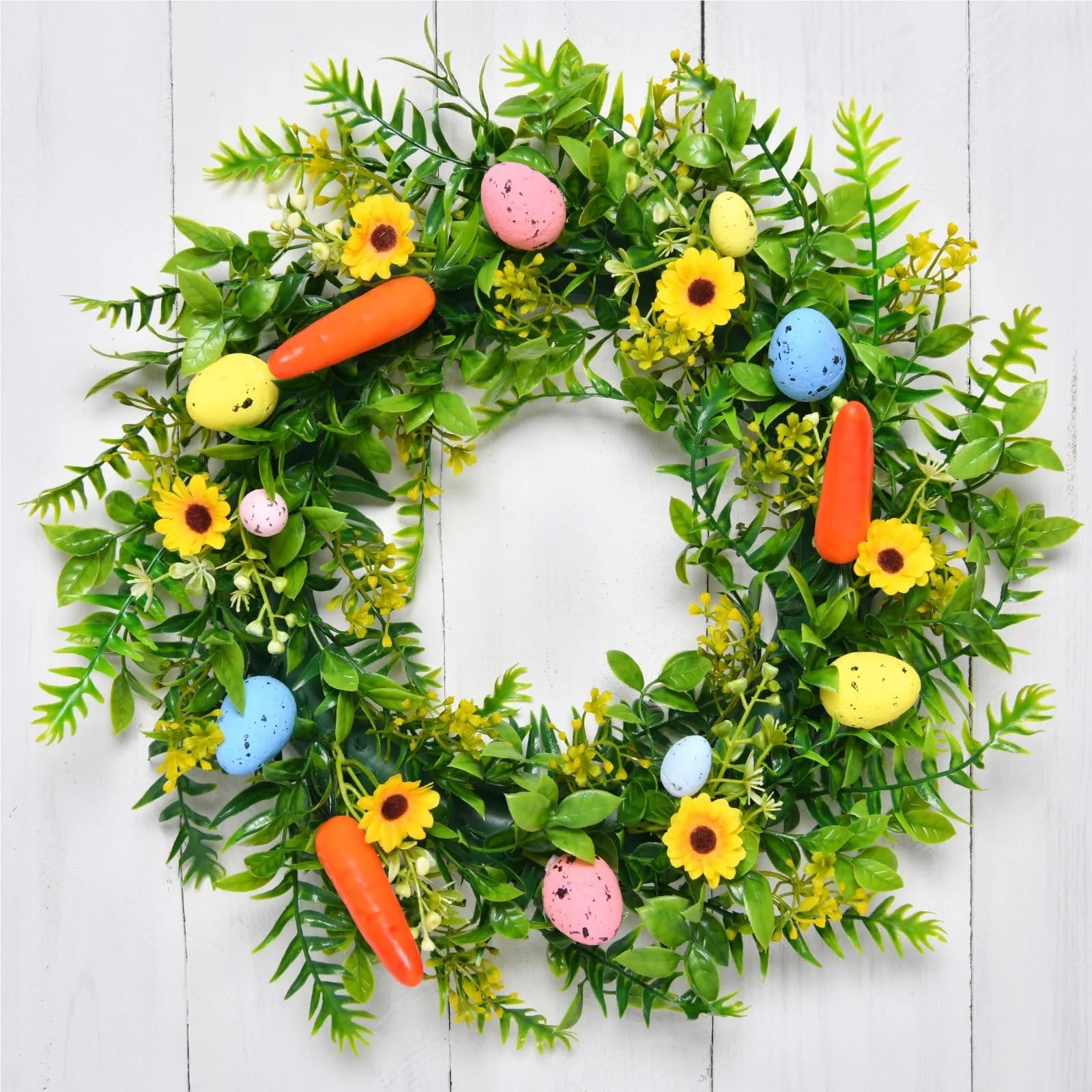 Ropicean Easter Wreath with Spring Eggs, Berry