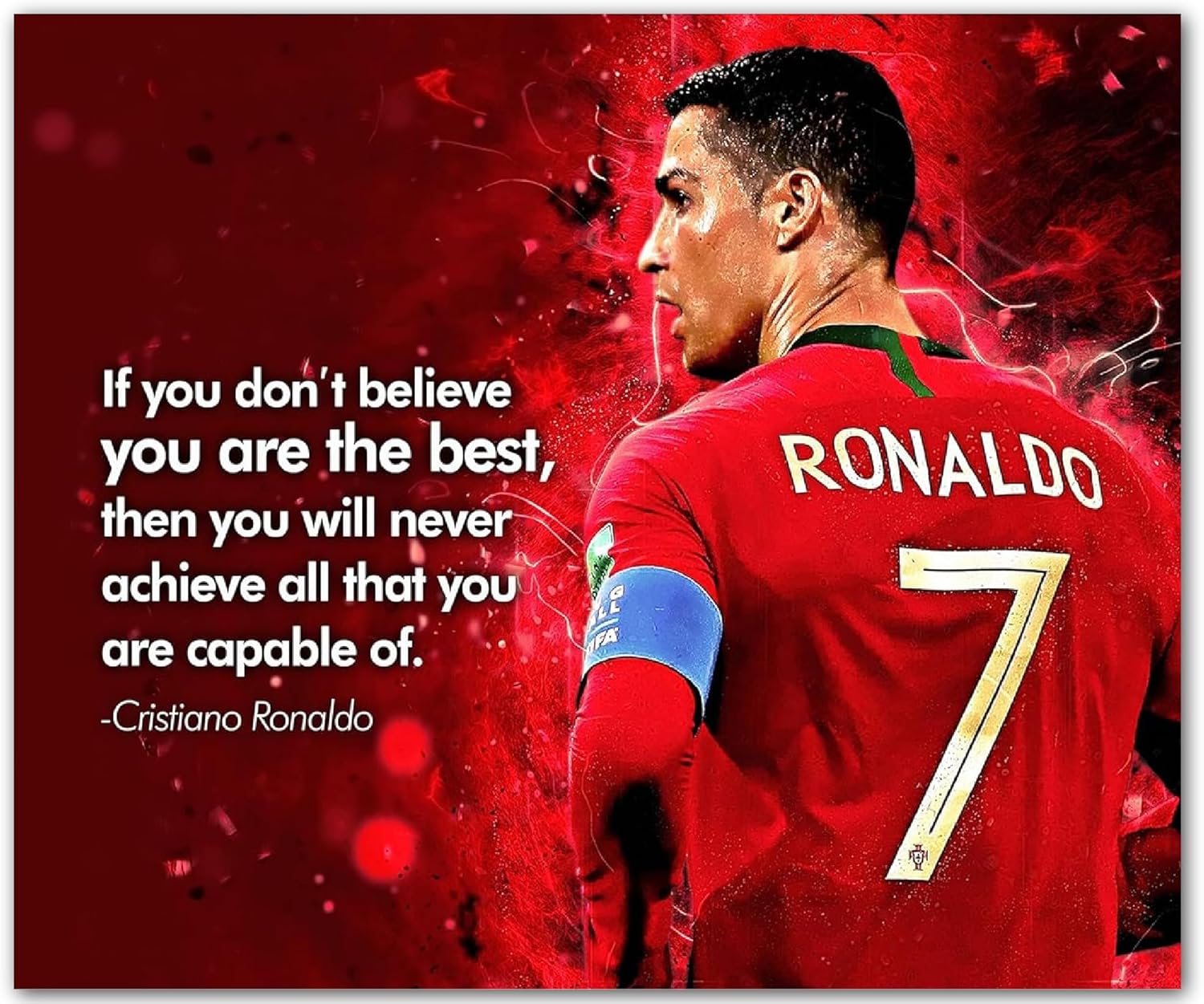 “If You Don’t Believe” – Motivational Sports Quote Wall Art – 8x10 Black Framed Inspirational Poster for Home, Office, Gym, or Classroom Decor