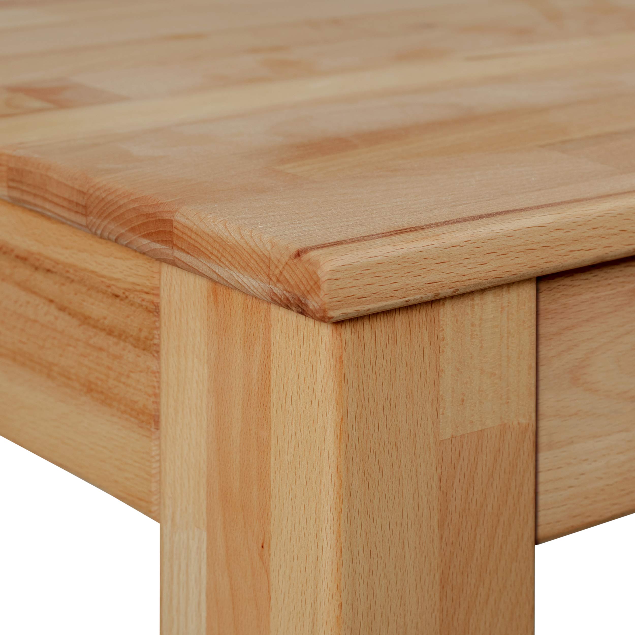 Krok Wood Couchtisch Bonn aus Massivholz (Buche, 75 x 50 x 45 cm)